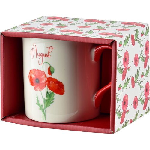 Mondex Skodelica porcelan AFFEKDESIGN MY August 320 ml 8,7x9 cm rdeča 1 kos, (5000179096) Cene
