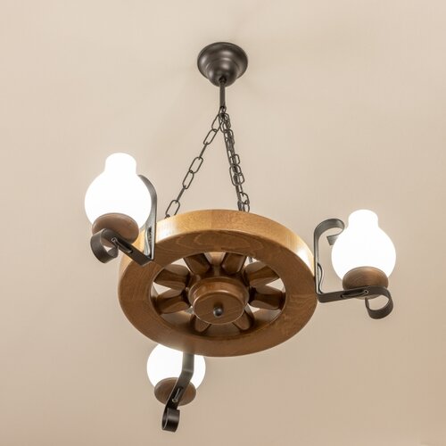  Brilagi - Luster na lancu ROATA 3xE14/40W/230V bukva/orah Slike