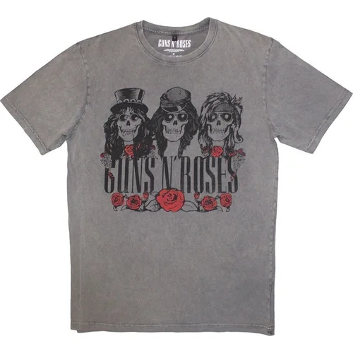 Guns N' Roses Košulja Hell Group Stone Wash Unisex Grey M