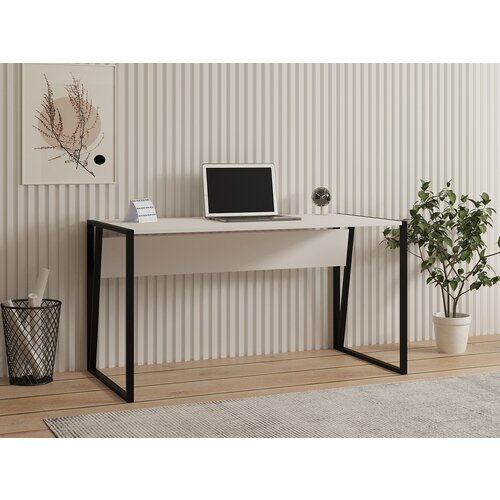 Hanah home radni sto 140x74x70cm belo-crni Slike