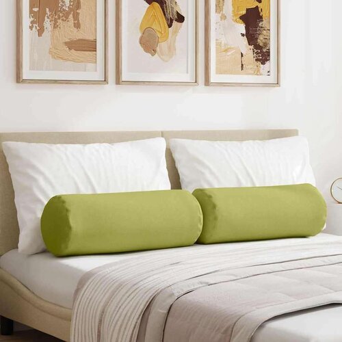 vidaXL valjkasti jastučići 2 pcs svijetlo zelena &Oslash; 25 x 70 cm tkanina Cijene