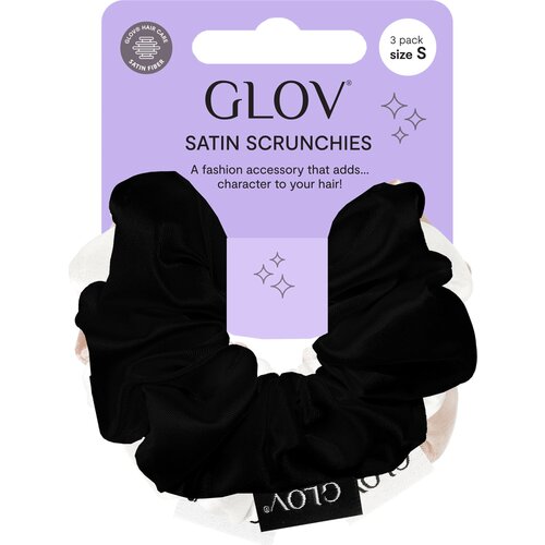 Glov Scrunchies 3 Pack S - Black/White/Champagne Cene