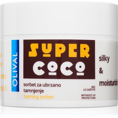 OLIVAL SUPER Coco hidratantni sorbet za tijelo za ubrzanje preplanulosti 100 ml Slike