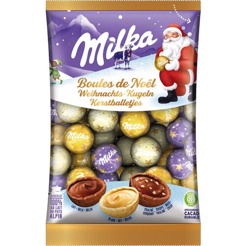 Milka Mešanica božičnih kroglic - 350 g Cene