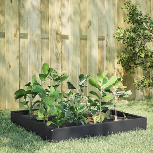 vidaXL Povišena vrtna gredica antracit 100x100x26 cm čelik Cijene