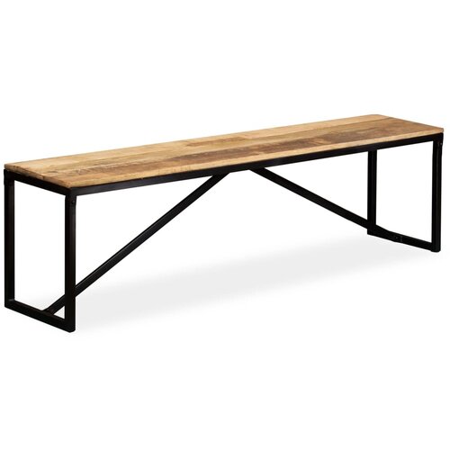 VidaXL Klop iz trdnega mangovega lesa 160x35x45 cm Slike