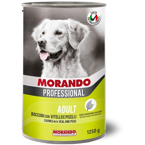Morando Professional Adult komadići teletina i gra&amp;scaron;ak, konzerva Slike