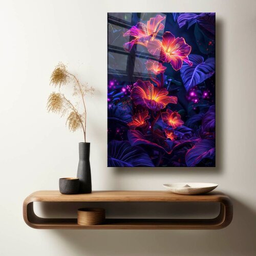 WALLXPERT Dekorativna slika na kaljenom staklu, 70x100cm, Šarena Cene