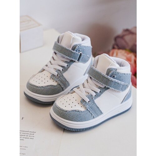 Boto Children's Sport Shoes Jeans White-Blue Milara Cene
