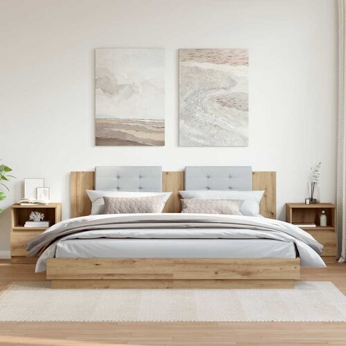  Noćni ormarići 2 kom Artisan hrast 40x40x50 cm izrađeno drvo Cijene
