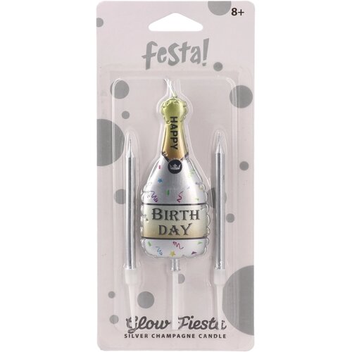 Glow Fiesta, svećica, &amp;scaron;ampanjac, Happy birthday - odaberite boju Slike