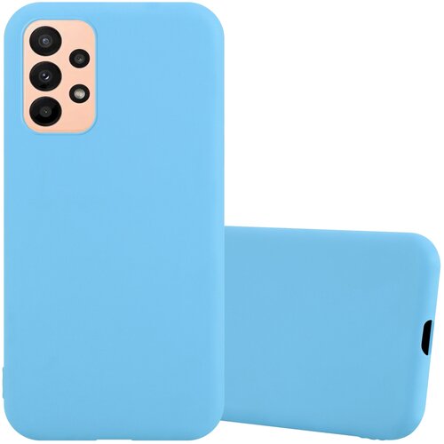 Cadorabo Ohi&amp;scaron;je, združljiv s Samsungom v Candy Blue - Za&amp;scaron;čitni pokrov iz fleksibilnega silikona TPU, (20591072) Slike
