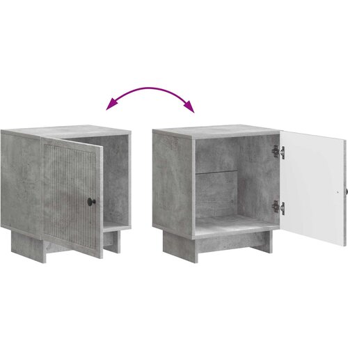  Noćni ormar 2 pcs Betonska siva 43 x 34,5 x 50 cm Slike