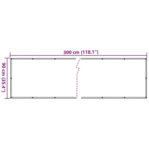  zaslon za privatnost antracit 300 x 90 cm PVC Slike