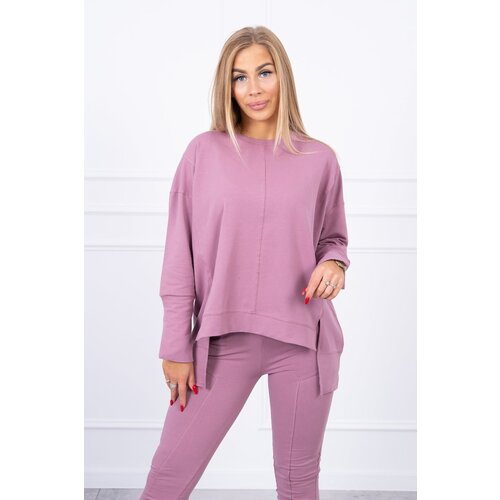 Kesi Complete with an oversized blouse in dark pink Slike