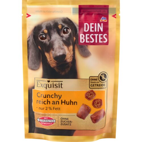 DEIN BESTES Exquisit dopunska hrana za odrasle pse, crunchy piletina 80 g Cene