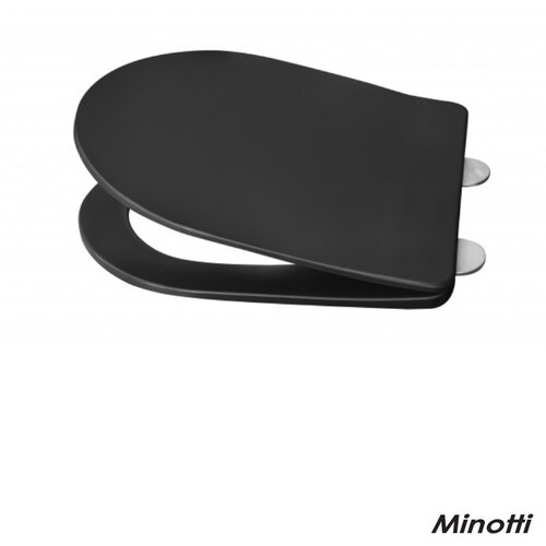 Minotti Wc daska Perla crna duroplast soft close Cene