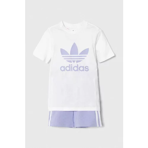 Adidas Otroški komplet vijolična barva