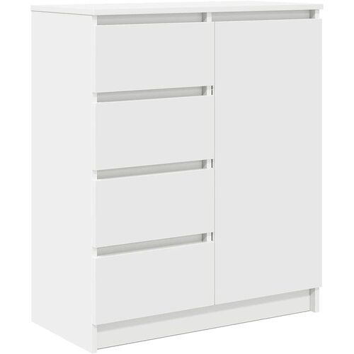 vidaXL Komoda s predali bela 71x35x84 cm inženirski les Cene