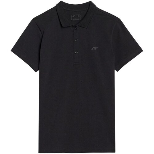 4f Polo majice kratki rokavi K1313 Črna Cene