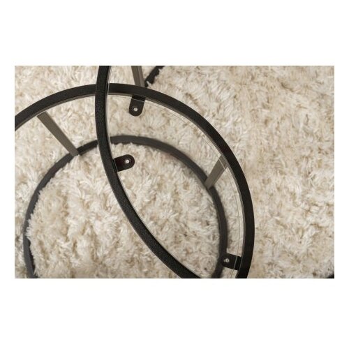 Hanah home belarus - gold 60-42 black coffee table set Slike