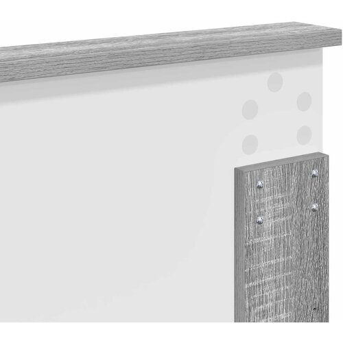  Krevetna konstrukcija Siva Sonoma 200 x 200 cm Inženjersko Drvo Slike