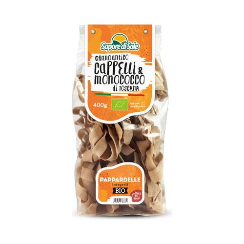 Sapore di Sole Testenine iz polnozrnate trde pšenice, Grano Antico - Cappelli & Monococco - Pappardelle, bio Cene