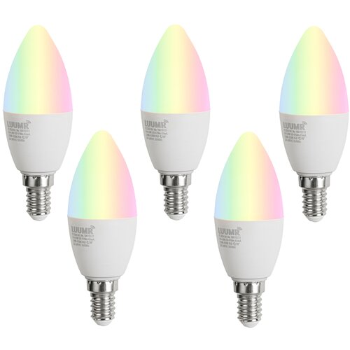 LUUMR Komplet 5 E14 zatemnljive LED žarnice C37 Opal 4,9 W 470 lm 2700-6500 K Cene