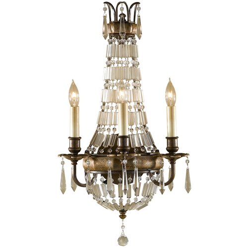 Elstead Lighting Elstead Bellini Stenska svetilka s 3 lučkami, britanska bronasta, oksidirana bronasta, E14, (22098889) Cene