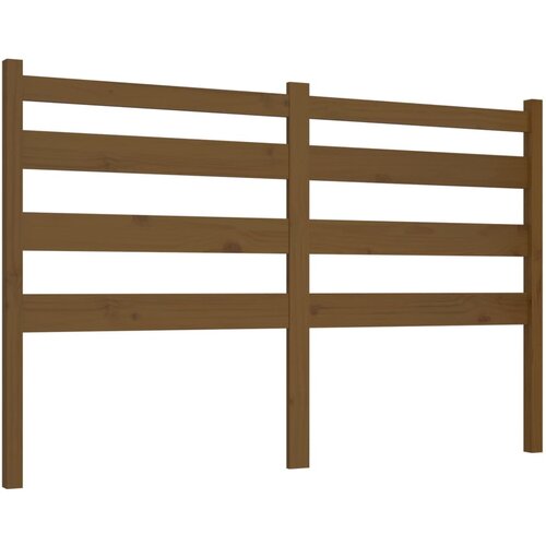 Maison Chic posteljno vzglavje - vzglavna omarica - nočna omarica medeno rjavo 206x4x100 cm trdna borovina, (21707223) Cene