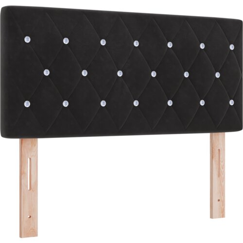 VidaXL Krevet s kutijom opruga s madracem i LED crni 120x190 cm bar&amp;scaron;un Slike