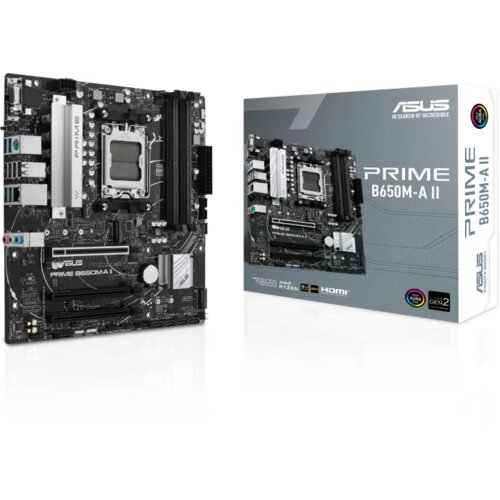 Asus PRIME B650M-A II-CSM, DDR5, SATA3, USB3.2Gen2, DP, 2.5GbE, AM5 mATX Slike