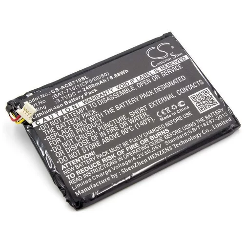 VHBW Baterija za Acer Iconia One B1-A71 / Iconia Tab B1, 2400 mAh