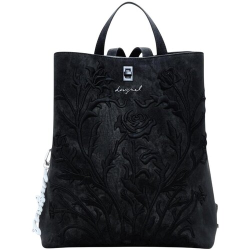 Desigual Ročna torba Romeo Floral Total B 25WAKP06 Črna Slike