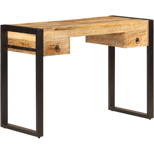  Radni stol s 2 ladice od masivnog drva manga 110 x 50 x 77 cm Cijene