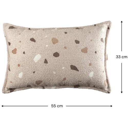 Wigiwama Svetlo rjava otro&amp;scaron;ka sedežna blazina boucl&amp;eacute;/&amp;scaron;enilja Terrazzo Bolster &amp;ndash; Slike