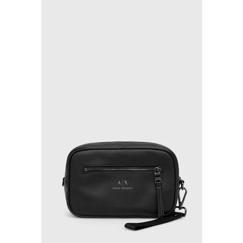 Armani_Exchange Kozmetična torbica črna barva