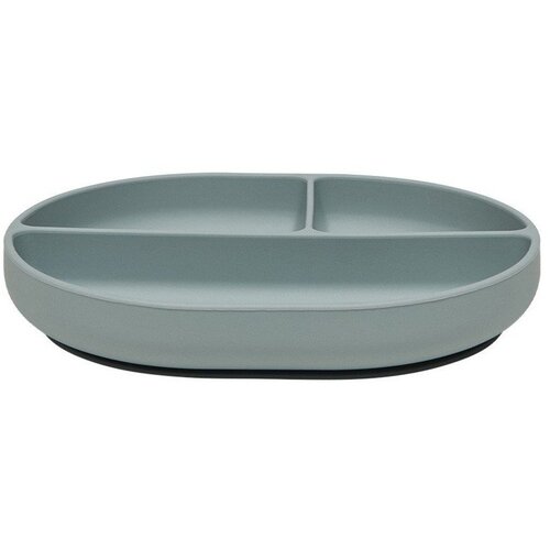 OYOY Mini Pra&amp;scaron;no moder silikonski otro&amp;scaron;ki krožnik 17x21,5 cm Enkei &amp;ndash; Slike