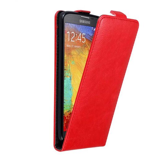 Cadorabo Ohi&amp;scaron;je, združljivo z Samsung Galaxy NOTE 3 NEO v rdeče jabolko - Za&amp;scaron;čitni ovitek v obliki flipa z magnetnim zapiranjem, (20564691) Slike