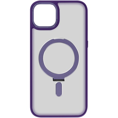 AVIZAR Ovitek MagSafe za iPhone 15, funkcija stojala - vijolicen obris, (20834229) Cene