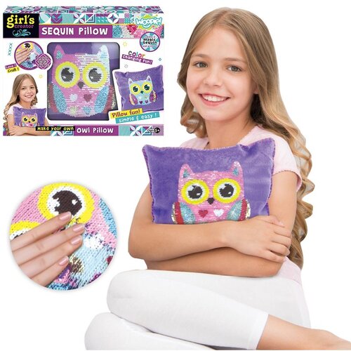 Woopie art & fun &scaron;ljokičasti jastuk sova, ljubičasta Cijene