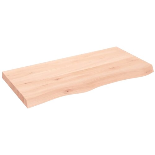 Maison Chic Stenska polica - Viseča Polica 100x50x(2-6) cm neobdelana trdna hrastovina, (21784506) Slike
