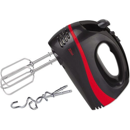 Zilan ZLN8402 ročni me&scaron;alnik - 5 hitrosti - turbo - 300W - črno/rdeč Cene