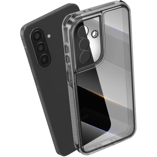 AVIZAR Ovitek za Galaxy A57 dvo-materialni z protidrsnima ročajema in ojačanimi vogali, Prozorna črna, (5000275514) Cene