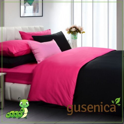  Posteljina za singl krevet roze-crna Cene