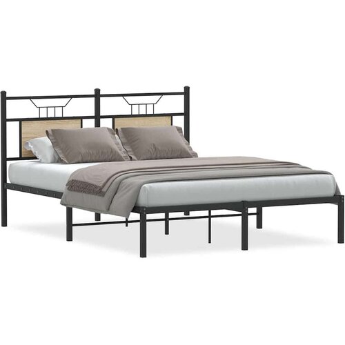 VidaXL okvir kreveta bez madraca boja hrasta sonome 140x190 cm drveni Slike