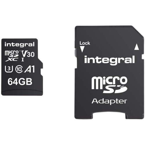 Integral Spominska kartica MicroSDHC/XC V30 UHS-I U3 visoke hitrosti 64 GB, (5000310071) Cene