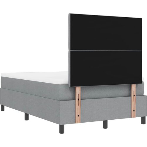  s opruga kutije Svijetlo siva 120 x 190 cm tkanina Slike