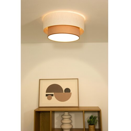  plafonska lampa natia 1xE27/60W/230V prečnik 45 cm bela/smeđa Slike