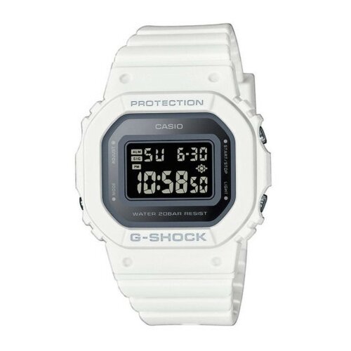 Casio Unisex g shock crni beli digitalni sportski ručni sat sa belim silikonskim kaišem ( gmd-s5600-7er ) Slike